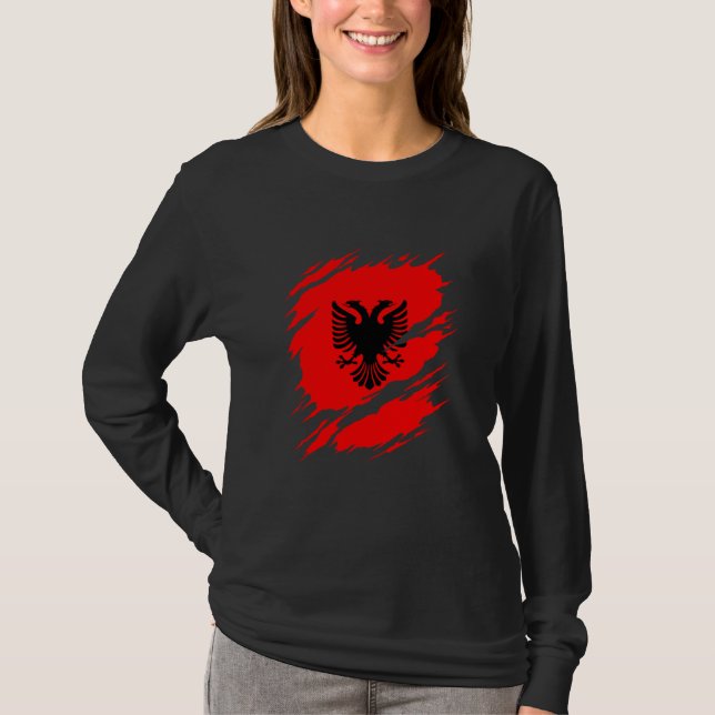 Camiseta Albania Albanian Flag (Anverso)