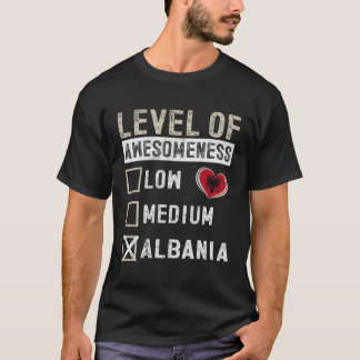 Camiseta Albania Bandera Albaneses Nivel De Sensibilidad