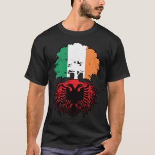 Camiseta Albania Bandera de raíces de árboles de Irlanda ir