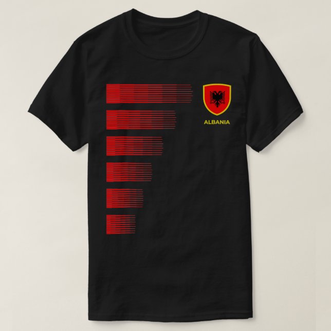 Camiseta Albania Bandera Emblem Ancestro del Orgullo Albané (Diseño del anverso)