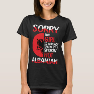 Camiseta Albania busca divertida vestimenta de patrimonio a