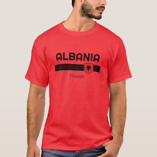 Camiseta Albania Ciudad Personalizado Bandera Patriótica Vi