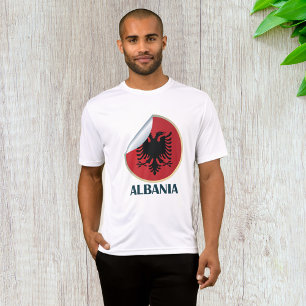 Camiseta Albania Emblema de águila de doble cabeza