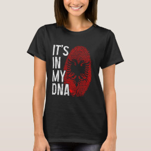 Camiseta Albania está en mi ADN Raíces del Orgullo de Bande