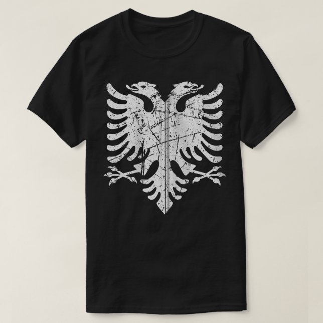 Camiseta Albania Flag Eagle Albanian Kosovo Design Zip Hood (Diseño del anverso)