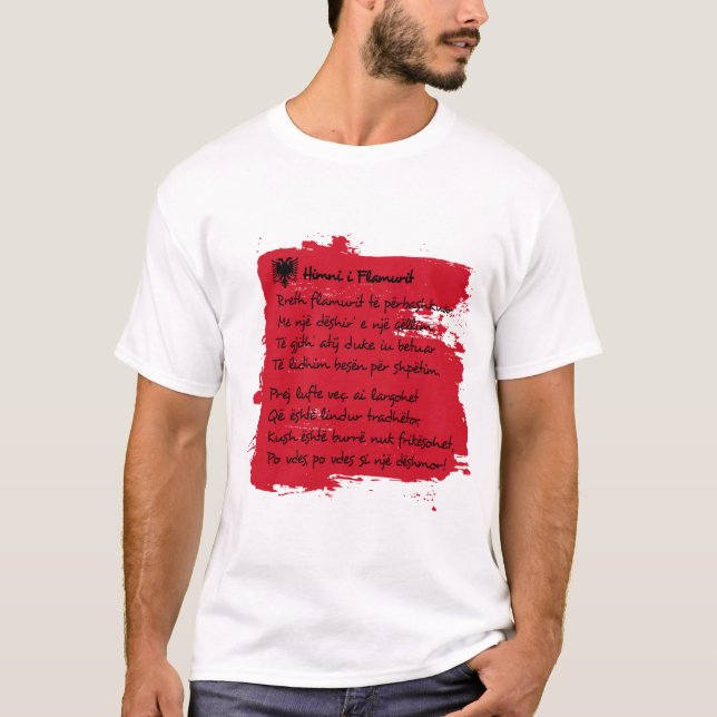 Camiseta Albania - Himni i Flamurit (Anverso)