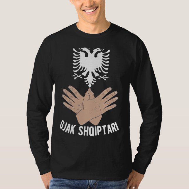 Camiseta Albania Kosovo eagle Albanian flag for Albanians (Anverso)