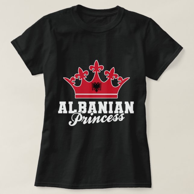 Camiseta Albania: la princesa albanesa Eagle Shqiponja (Diseño del anverso)