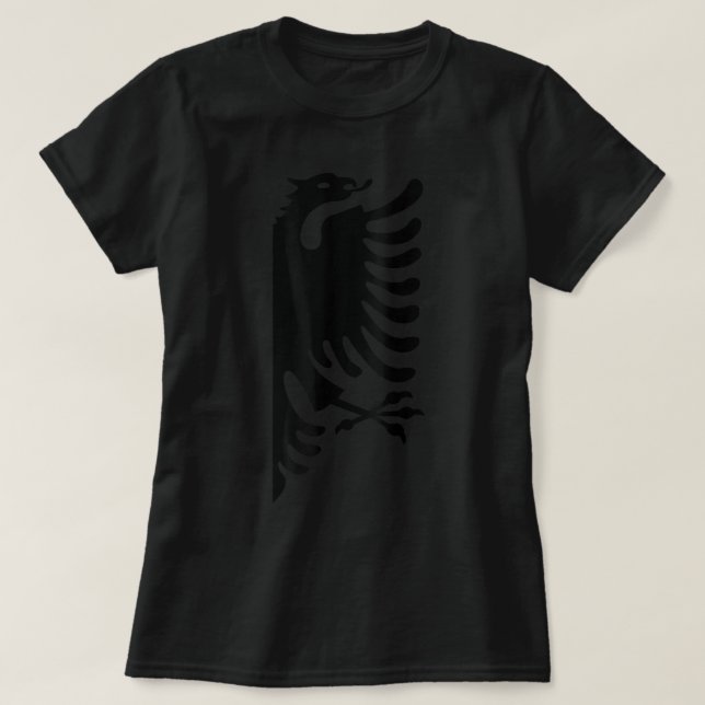 Camiseta Albania Pareja de Camisas Bandera Albanesa Socio d (Diseño del anverso)