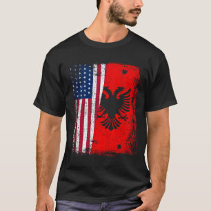Camiseta ALBANIA RAÍCES Águila Roja ALBANIA Bandera America
