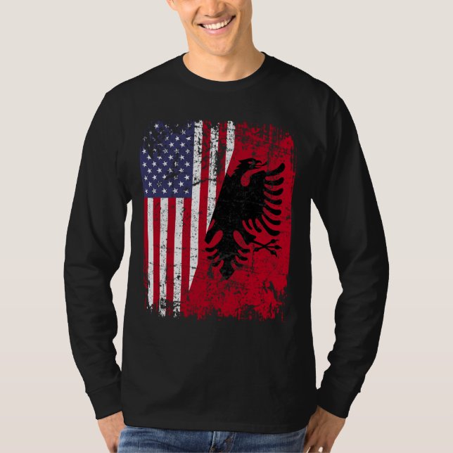 Camiseta ALBANIA RAÍZ Águila Roja MEDIANTE ALBANIA FLA (Anverso)