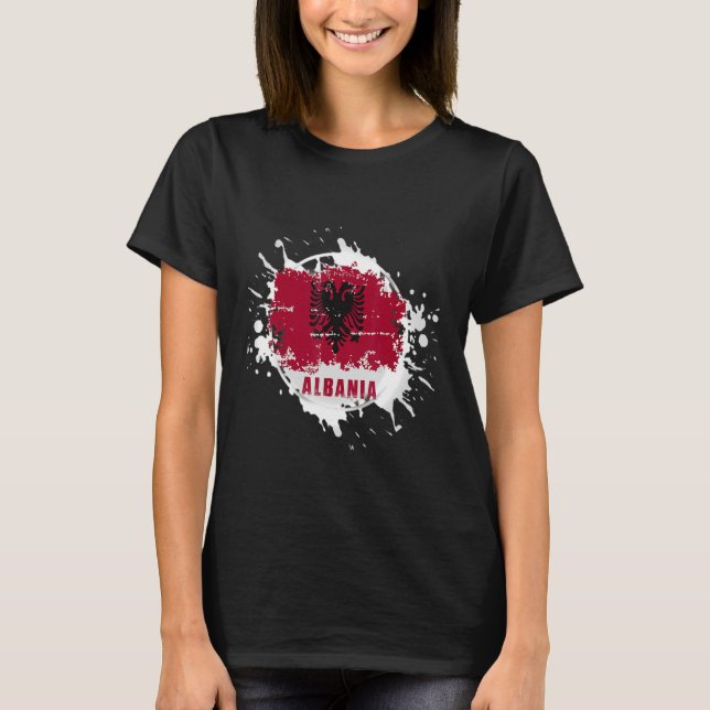Camiseta Albania Splash (Anverso)