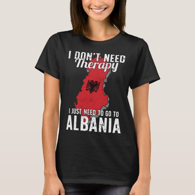 Camiseta Albanian Flag I Albania Flag I Vacation Gift I Alb (Anverso)