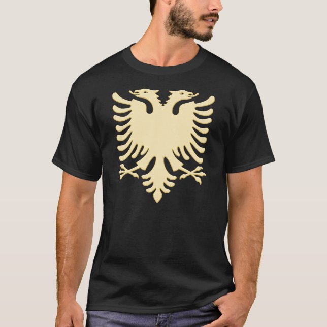 Camiseta Albanian oro Eagle (Anverso)