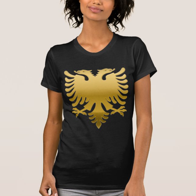 Camiseta Albanian oro Eagle 3D (Anverso)