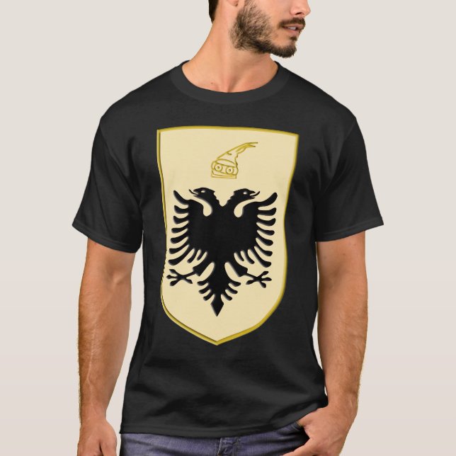 Camiseta Albanian oro Shield (Anverso)