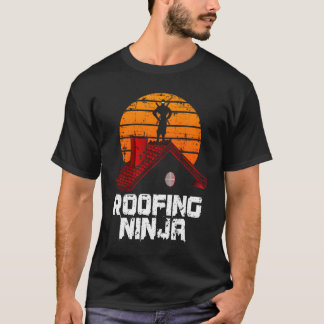 Camiseta Albañil de Techos Ninja Contratista