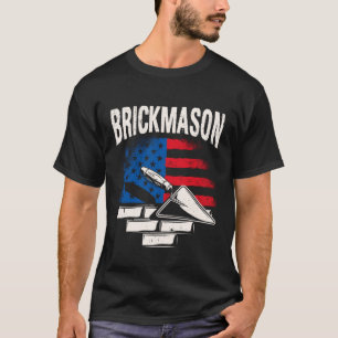 Camiseta Albañil Orgullo de la Bandera de EE. UU.