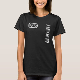 Camiseta Albany New York 838 Area Code Vintage Retro