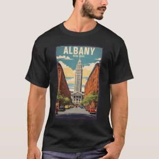 Camiseta Albany New York Usa Viaje Viejo Turístico