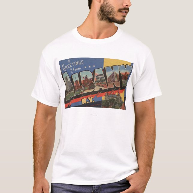 Camiseta Albany, Nueva York - escenas grandes de la letra (Anverso)