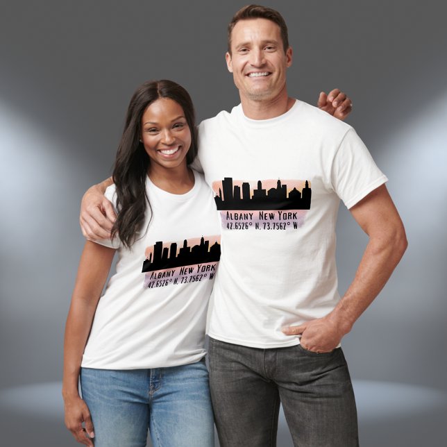 Camiseta Albany NY City Skyline (Subido por el creador)