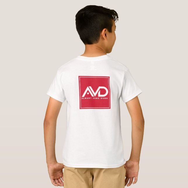 Camiseta ALBANY VANS HIZO UN nuevo diseño de franja! (Reverso completo)