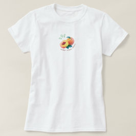 Camiseta Albaricoque dulce fruta fresca estética verano