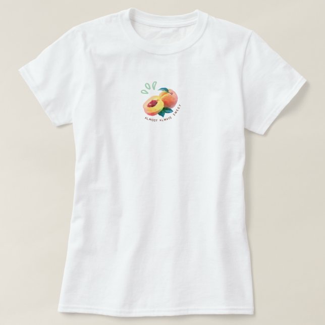 Camiseta Albaricoque dulce fruta fresca estética verano (Diseño del anverso)