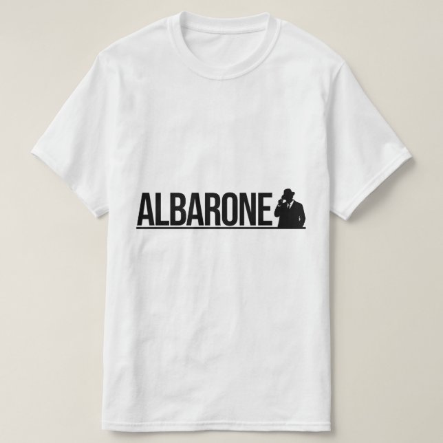 Camiseta Albarone Gangster Silhouette Graphic - black  (Diseño del anverso)