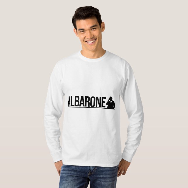 Camiseta Albarone Gangster Silhouette Graphic - black  Hood (Anverso completo)