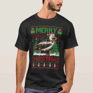 Camiseta Albatross Bird Xmas ilumina el feo Albatross Chris