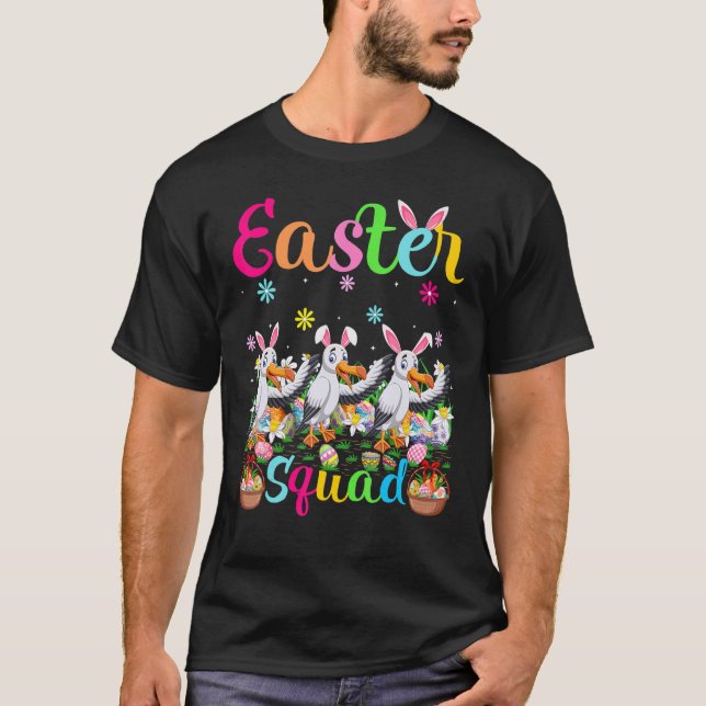 Camiseta Albatross Bunny Ear Easter Squad Albatross Bird Ha (Anverso)