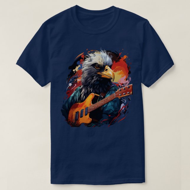 Camiseta Albatross tocando la guitarra (Diseño del anverso)