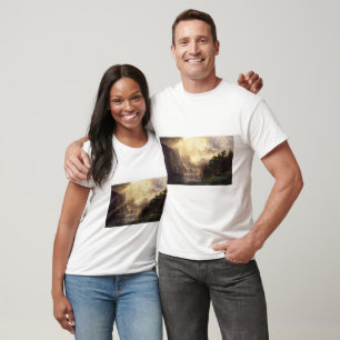 Camiseta Albert Bierstadt entre las montañas de Sierra Neva