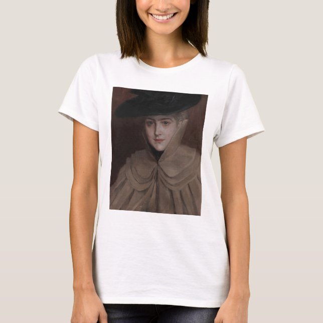 Camiseta Albert Edelfelt - Retrato de una joven (Anverso)