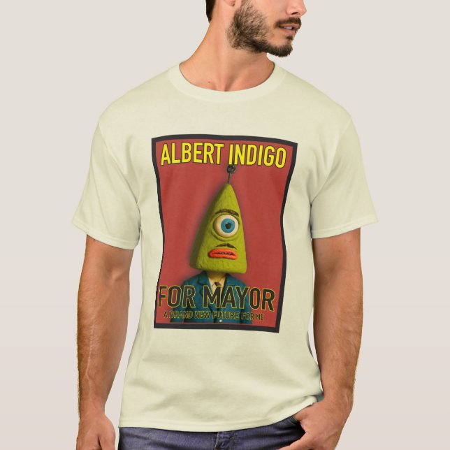 Camiseta Albert Indigo para Alcalde (Anverso)