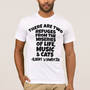 CAMISETA ALBERT SCHWEITZER CAT CATS & MUSIC T-SHIRS