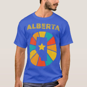 Camiseta Alberta Canada Vintage Perturbation Souvenir