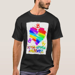 Camiseta Albinismo ocular Conciencia con arcoiris 2