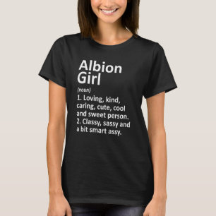 Camiseta Albion Chica Mi Michigan Funny City Home Roots