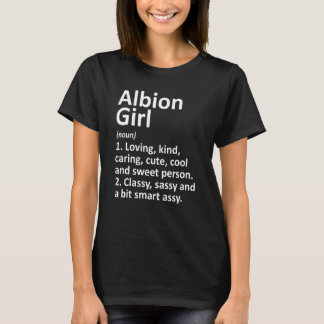 Camiseta Albion Chica Mi Michigan Funny City Home Roots