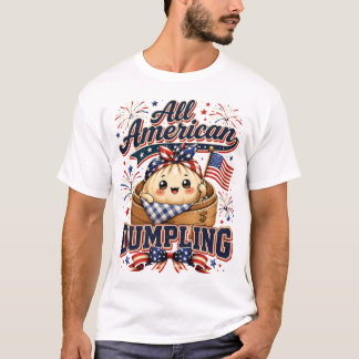 Camiseta Albóndiga totalmente americana, gráfico de comida