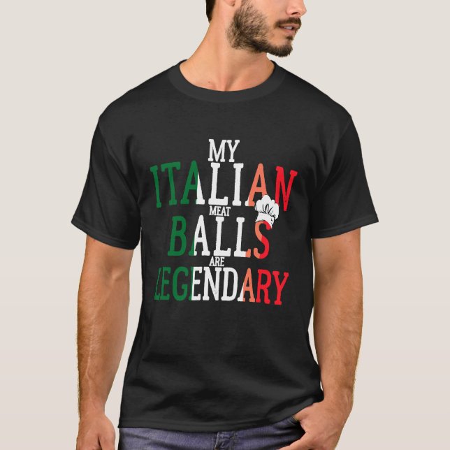 Camiseta Albóndigas Chef Cocineros Bolas Italianas (Anverso)