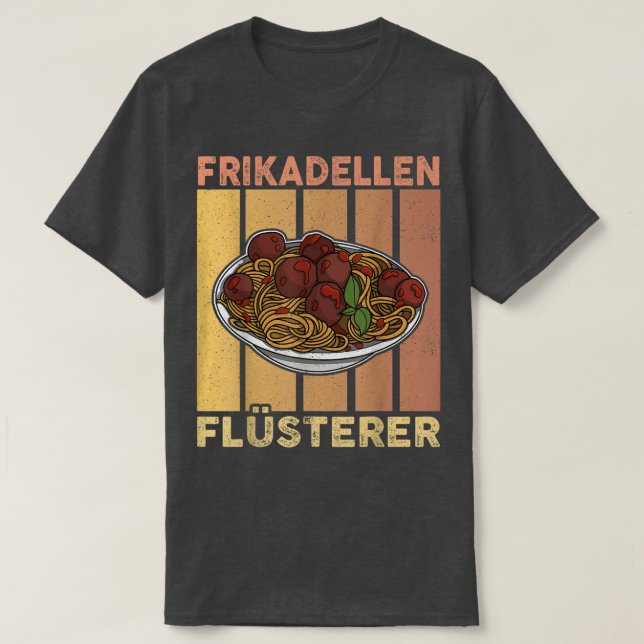 Camiseta albóndigas espagueti cocina italia carniceros chef (Diseño del anverso)