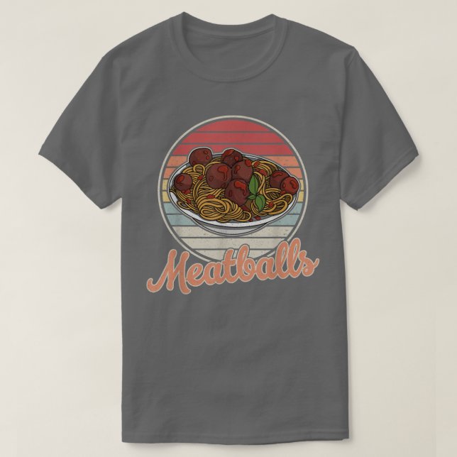 Camiseta albóndigas espagueti cocina italia carniceros chef (Diseño del anverso)