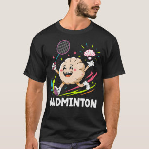Camiseta Albóndigas Juegan Bádminton Envoltura de Palillos 