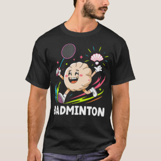 Camiseta Albóndigas Juegan Bádminton Envoltura de Palillos 