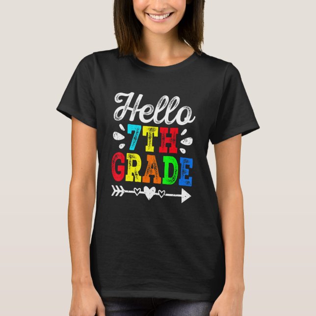 Camiseta Alborotador Retro Hola de 7º Grado Esqua Estudiant (Anverso)