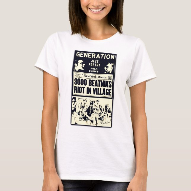 Camiseta ¡Alboroto de los Beatniks! (Anverso)